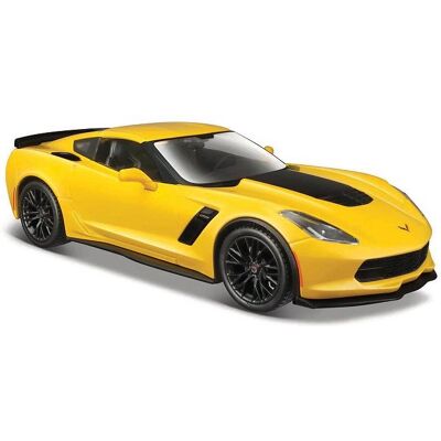 Maisto 2015 Corvette Z06, žltá Maisto 2015 Corvette Z06, žltá