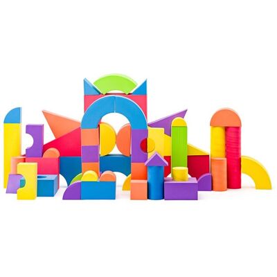 Plastica Penové kocky veľké v PVC taške 52 ks Plastica Penové kocky veľké v PVC taške 52 ks