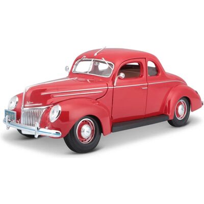 Maisto Ford Deluxe Coupe 1939 1:18 červená Maisto Ford Deluxe Coupe 1939 1:18 červená