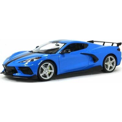 Maisto Chevrolet Corvette Stingray Coupe 2020 1:18 modrá Maisto Chevrolet Corvette Stingray Coupe 2020 1:18 modrá