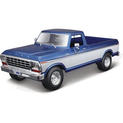 Maisto Ford F150 Pick-up 1979 1:18 modrá metalíza Maisto Ford F150 Pick-up 1979 1:18 modrá metalíza