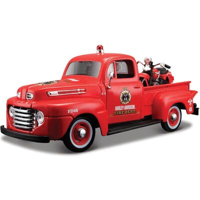 Maisto Harley-Davidson Custom - Ford F-1 Pick up 1948, EL Knucklehead 1936 1:24 Maisto Harley-Davidson Custom - Ford F-1 Pick up 1948, EL Knucklehead 1936 1:24