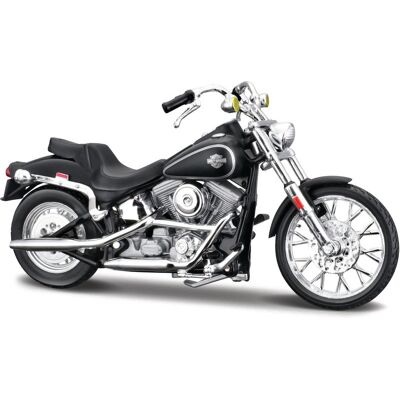 Maisto Harley-Davidson FXST Softail 1984 1:18 matne čierna Maisto Harley-Davidson FXST Softail 1984 1:18 matne čierna