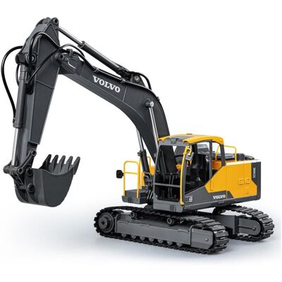 DOUBLE E DoubleE Volvo EC160E 1 : 16 17 kanálov LED zvuky RTR súprava app na programovanie DOUBLE E DoubleE Volvo EC160E 1 : 16 17 kanálov LED zvuky RTR súprava app na programovanie
