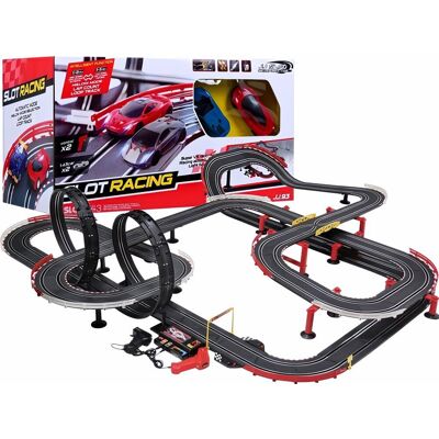 iMex Toys GIGANT Najväčšia autodráha so zákrutami, 2 autá, 1420 cm iMex Toys GIGANT Najväčšia autodráha so zákrutami, 2 autá, 1420 cm