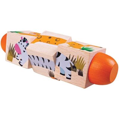 Bigjigs Toys Motorický valec život v džungli Bigjigs Toys Motorický valec život v džungli