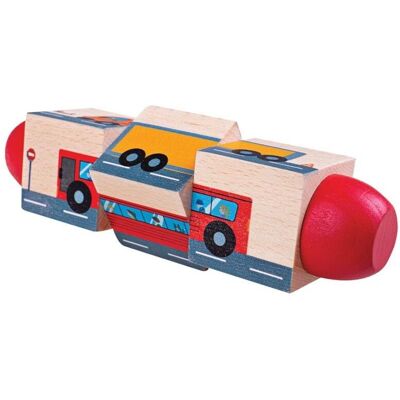 Bigjigs Toys - Motorický valec, doprava Bigjigs Toys - Motorický valec, doprava
