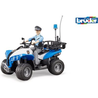 Bruder Pohotovostné vozidlá – policajná štvorkolka Quad s policajtom a príslušenstvom Bruder Pohotovostné vozidlá – policajná štvorkolka Quad s policajtom a príslušenstvom