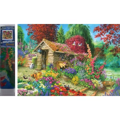 NORIMPEX Chatka v záhrade 30 × 40 cm NORIMPEX Chatka v záhrade 30 × 40 cm
