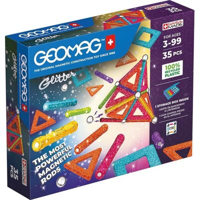 Geomag Glitter Recycled 35 dielikov Geomag Glitter Recycled 35 dielikov
