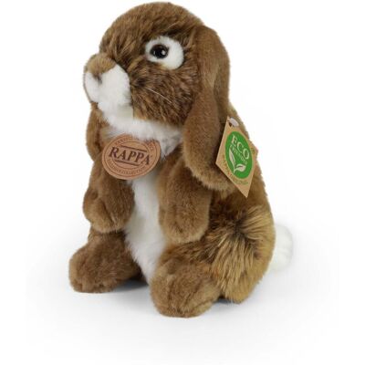 RAPPA Plyšový králik hnedý stojaci 18 cm, Eco-Friendly RAPPA Plyšový králik hnedý stojaci 18 cm, Eco-Friendly
