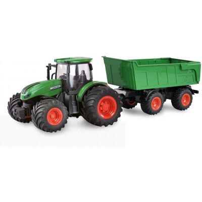 Amewi RC Traktor 2,4 GHz so sklápacím prívesom, svetlá, zvuk 1:24 Amewi RC Traktor 2,4 GHz so sklápacím prívesom, svetlá, zvuk 1:24