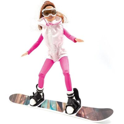 Jägerndorfer Snowboardistka Winterpuppe Snowboard 28 cm Jägerndorfer Snowboardistka Winterpuppe Snowboard 28 cm