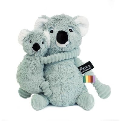 Les Déglingos Plyšová koala, mama s bábätkom, mintová Les Déglingos Plyšová koala, mama s bábätkom, mintová
