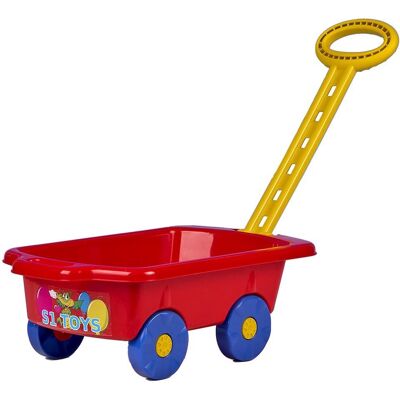 BAYO Dětský vozík Vlečka 45 cm - červený BAYO Dětský vozík Vlečka 45 cm - červený