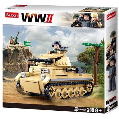 Sluban WWII M38-B0691 Nemecký tank Panzer II Sluban WWII M38-B0691 Nemecký tank Panzer II