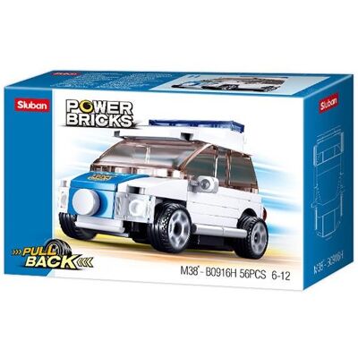 Sluban Power Bricks M38-B0916H Naťahovacie policajné auto Sluban Power Bricks M38-B0916H Naťahovacie policajné auto
