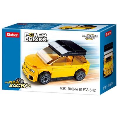 Sluban Power Bricks M38-B1067A Naťahovacie elektrické vozidlo žlté Sluban Power Bricks M38-B1067A Naťahovacie elektrické vozidlo žlté