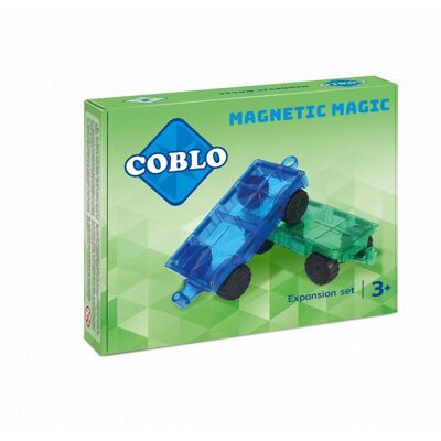 Coblo Magnetická stavebnica podvozok pre autá – 2 ks Coblo Magnetická stavebnica podvozok pre autá – 2 ks