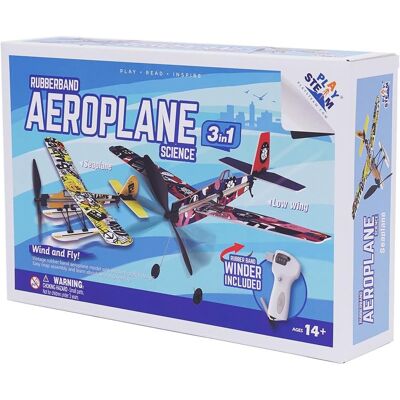PLAYSTEM 3 in 1 Rubberband Airplane Set PLAYSTEM 3 in 1 Rubberband Airplane Set
