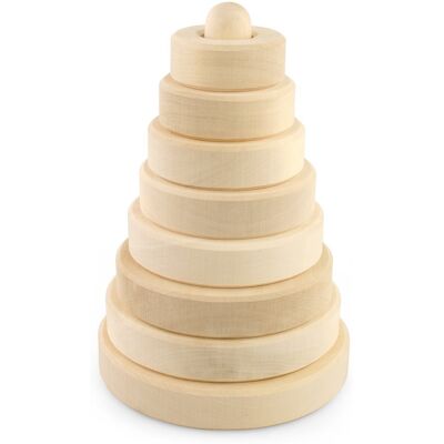 Ulanik Montessori drevená pyramída malá Ulanik Montessori drevená pyramída malá