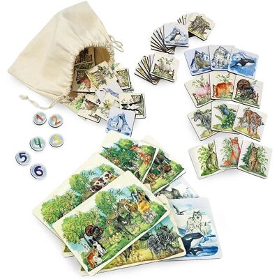 Ulanik Montessori dosková hra Bingo Zvieratá Ulanik Montessori dosková hra Bingo Zvieratá