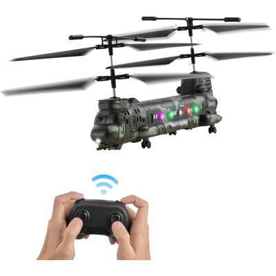 VEVOR RC vojenský vrtuľník 2,4 GHz, 3,5-kanálový, vzlet a pristátie VEVOR RC vojenský vrtuľník 2,4 GHz, 3,5-kanálový, vzlet a pristátie