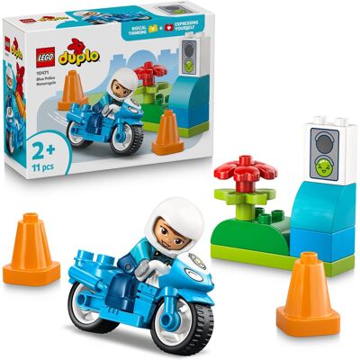 Lego DUPLO® Town 10471 Modrá policajná motorka Lego DUPLO® Town 10471 Modrá policajná motorka