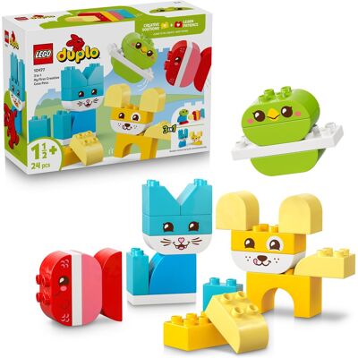 Lego DUPLO® My First 10477 Kreatívni roztomilí maznáčikovia 3 v 1 Lego DUPLO® My First 10477 Kreatívni roztomilí maznáčikovia 3 v 1