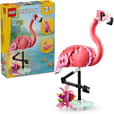 Lego Creator 3 v 1 31170 Divoké zvieratá: Ružový plameniak Lego Creator 3 v 1 31170 Divoké zvieratá: Ružový plameniak