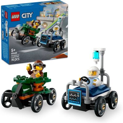 Lego City 60459 Pretekársky balíček: Lietadlo vs. nemocničné lôžko Lego City 60459 Pretekársky balíček: Lietadlo vs. nemocničné lôžko