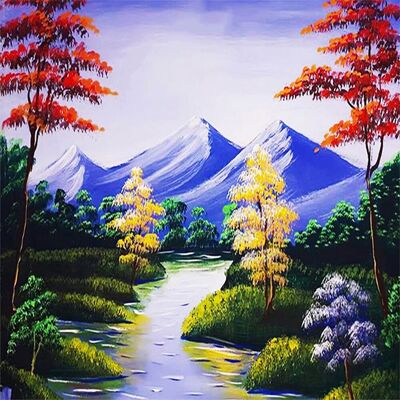 Norimpex Horská bystrina 30 × 40 cm Norimpex Horská bystrina 30 × 40 cm