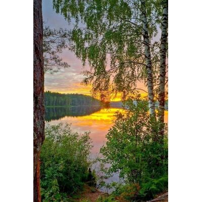 Norimpex Západ slnka nad jazerom 30 × 40 cm Norimpex Západ slnka nad jazerom 30 × 40 cm
