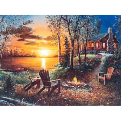 Norimpex Dom pri jazere 30 × 40 cm Norimpex Dom pri jazere 30 × 40 cm