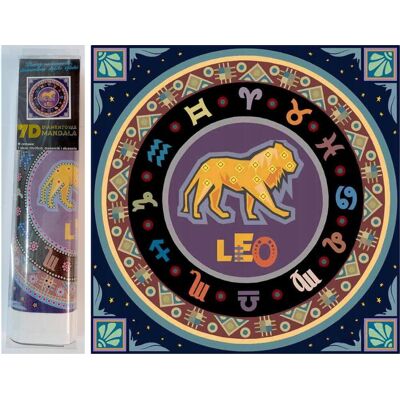 Norimpex 7D Znamenie zverokruhu Lev 30 × 30 cm Norimpex 7D Znamenie zverokruhu Lev 30 × 30 cm