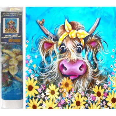 Norimpex Krava s mašľou 30 × 40 cm Norimpex Krava s mašľou 30 × 40 cm