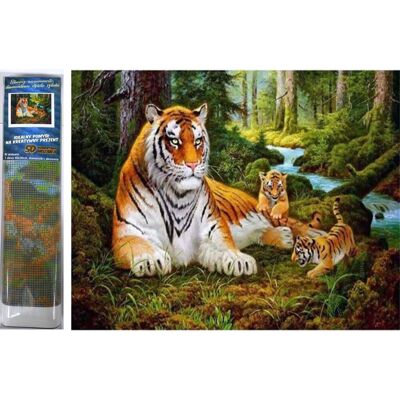Norimpex Tigrice s mláďatami 30 × 40 cm Norimpex Tigrice s mláďatami 30 × 40 cm