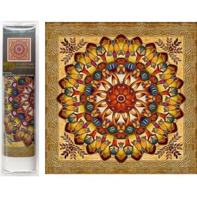 Norimpex 7D Zlatá mandala 30 × 30 cm Norimpex 7D Zlatá mandala 30 × 30 cm