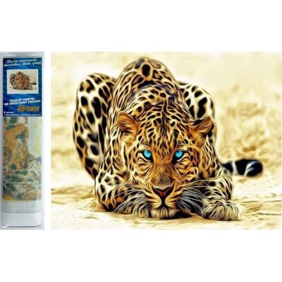 Norimpex Číhajúci leopard 30 × 40 cm Norimpex Číhajúci leopard 30 × 40 cm