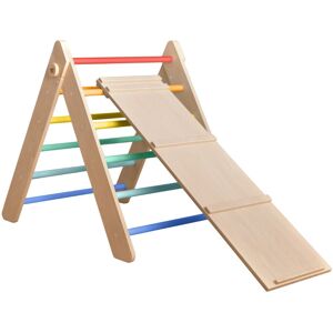 BusyKids Montessori Piklerové trojúhelník s prknem duhový BusyKids Montessori Piklerové trojúhelník s prknem duhový