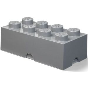 Lego úložný box 8 – tmavo sivý Lego úložný box 8 – tmavo sivý