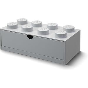 Lego stolný box 8 so zásuvkou – sivá Lego stolný box 8 so zásuvkou – sivá