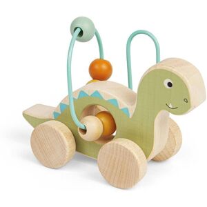 Bigjigs Toys Diplodokus na kolieskach s korálkami Bigjigs Toys Diplodokus na kolieskach s korálkami