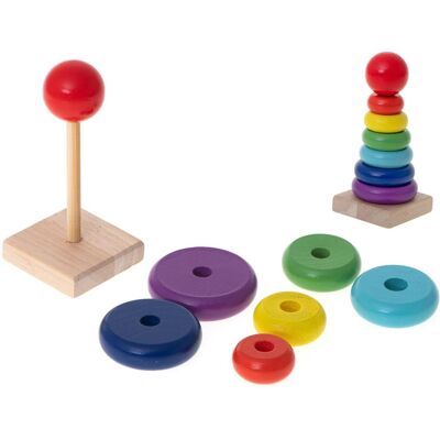 KIK Pyramídová drevená veža 13 cm KIK Pyramídová drevená veža 13 cm