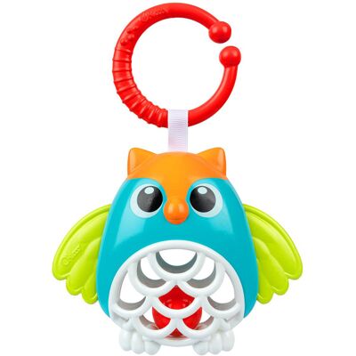 Chicco Hračka na kočík sova s hrkálkou na krúžku Chicco Hračka na kočík sova s hrkálkou na krúžku