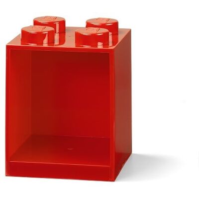 Lego Brick 4 závesná polica - červená Lego Brick 4 závesná polica - červená