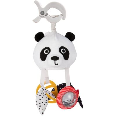 Canpol babies Senzorická závěsná cestovní hračka Panda s klipem BabiesBoo Canpol babies Senzorická závěsná cestovní hračka Panda s klipem BabiesBoo