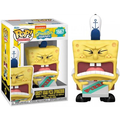 Funko Pop! Spongebob Squarepants Spongebob with Pizza 1667 Funko Pop! Spongebob Squarepants Spongebob with Pizza 1667