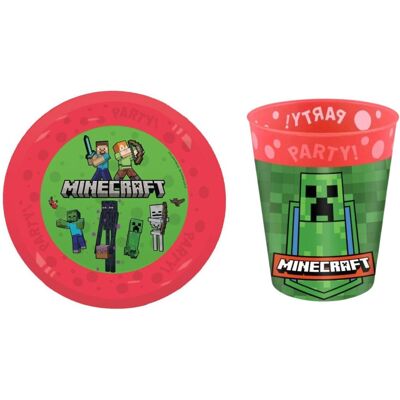 GoDan Sada plastový téglik a tanier Pixel – Minecraft – 2 ks GoDan Sada plastový téglik a tanier Pixel – Minecraft – 2 ks