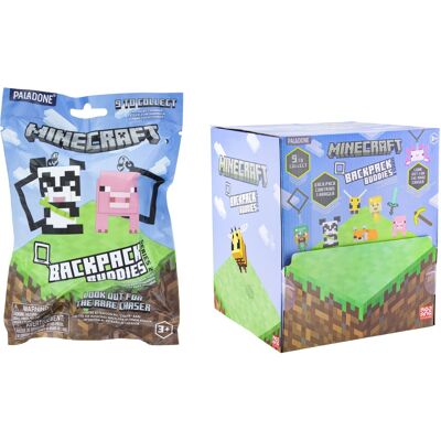 PALADONE Minecraft – Backpack Buddies – prívesok - náhodný výber, 1ks PALADONE Minecraft – Backpack Buddies – prívesok - náhodný výber, 1ks